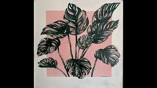 How to Paint Monstera: Acrylic Paint