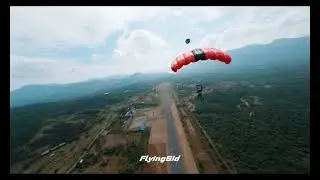 Craziest thing I have ever shot using FPV drone , Paramotor BaseJump 😜ft. @sajidneo