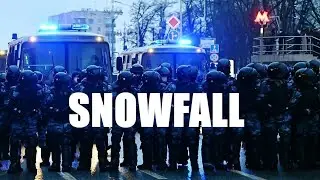 Snowfall in Moscow