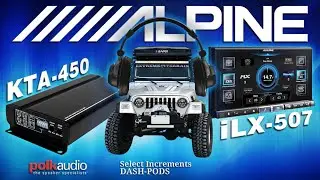 Jeep TJ Audio Upgrade - Alpine iLX-507 / KTA-450
