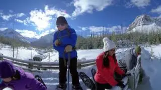 Snowshoeing in Marble Canyon 360