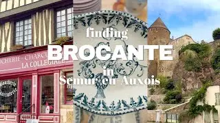 Brocante treasures in the beautiful French village Semur-en-Auxois