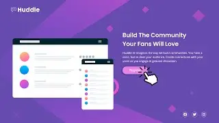 Huddle landing page with a single introductory section - HTML & CSS / Frontend Mentor Challenges