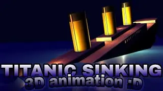 Titanic sinking. A 3D animated film...