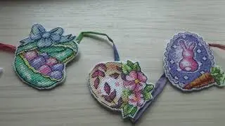 Вышивка Март-Апрель. Гирлянда на пасху из МП Студии.
