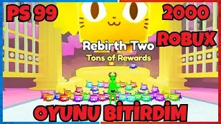 OYUNU BİTRDİM VE 2000 ROBUX HARCADIM🥚 Pet Simulator 99