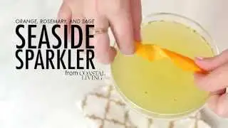 How to Make a Fresh Orange, Rosemary, and Sage Sparkling Wine Cocktail