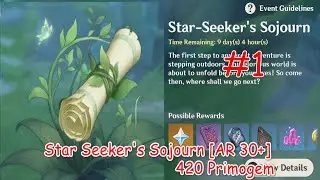 Genshin Impact Future Star locations for Star Seeker's Sojourn event Day 1