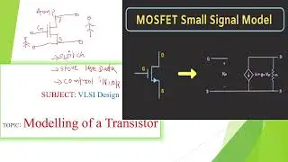 MOSFET Small signal model in VLSI, small signal analysis for MOSFET, i/p, o/p impedances for MOSFET