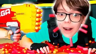 БИТВА С НЁРФАМИ ЧЕЛЛЕНДЖ ! *должен сбить все стаканчики*