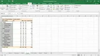 EXCEL - Pivot Table - Sorting data 
