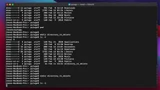 Mac OS Terminal - rmdir /rm