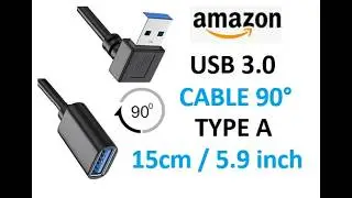 AMAZON USB CABLE RIGHT ANGLE (15cm/5.6