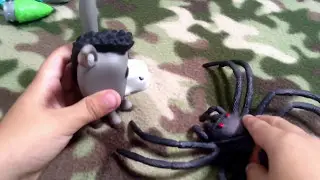 Funko Pop Shrek,  burro y gato con botas ......contra la araña ....