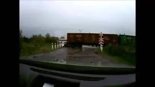 ДТП на переезде в Калуге