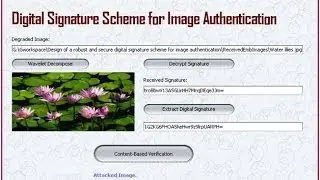 Image Authentication over Wireless Channels Project in Java PPT