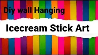 Diy Icecream stick Dinosaur Art