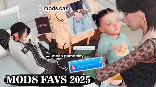My favorite mods of 2025! 🤍 The Sims 4 - CAS mods and gameplay