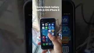 how to check battery health in iOS iPhone 8, iPhone se