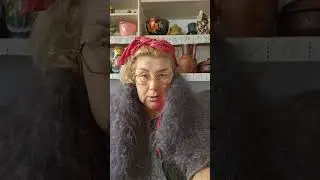 пряду Козий пух на платок 