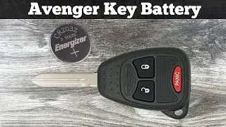 How To Replace Dodge Avenger Key Fob Battery 2008 - 2014 Change Avenger Replacement Remote Batteries