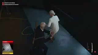 Hitman 3 sped up by 500% and with You're not supposed to be here playing