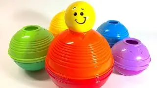 Fisher-Price Stack & Roll Cups, Learn Colors and Numbers