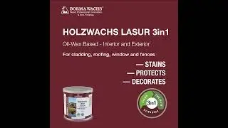 Borma Wachs - Holzwachs Lasur 3in1