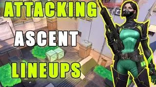 Viper Attacking Snake Bites Lineups on Ascent - Valorant