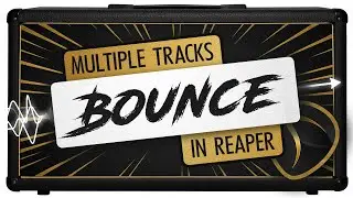 Bounce items to new track (Reaper script)