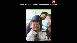 vidio lucu || reaksi orang takut di suntik bikin ngakak🤣|| vidio viral kocak🤣