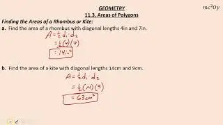 G 11.3, Areas of Polygons(E)