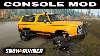 Snowrunner New Mod MUD DOG Console mods WIP off road Testing