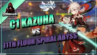 C1 Kazuha solo vs 11th floor of the Spiral Abyss - Genshin Impact