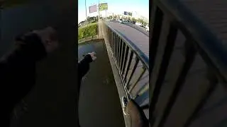 I almost fell off the bridge | First person parkour POV TikTok 