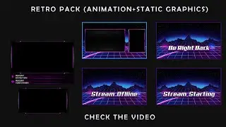 Retro Twitch Animated Stream Package - [Animated]