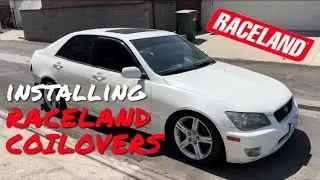 INSTALLING RACELAND COILOVERS ON MY LEXUS is300 !! (How To - Walk through)