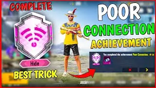 Easy Way To Complete Poor Connection Hide Achievement | Pubg/Bgmi Hide Achievement
