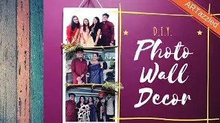 DIY Hanging Picture Display/ Photo Wall Decor DIY, Birthday Gift Idea