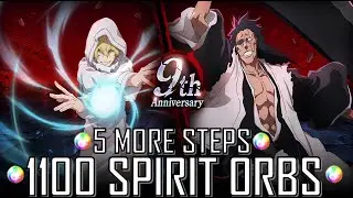 SUMMONING MORE ON THE 9TH ANNIVERSARY BANNER | 5 STEPS - 1100 SPIRIT ORBS! | Bleach: Brave Souls