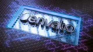 AE Opener Template - Neon Hexagon Logo - AlexanderUA