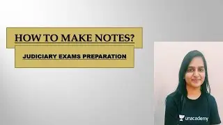 How to make notes for Judiciary exams|| judiciary exams preparation|| vishivani Bansal|| VBlaw
