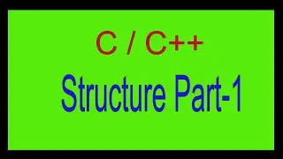 Structure in C++ part-1