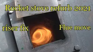 Rocket stove heater refurb 2021