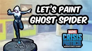 Let's Paint Ghost Spider - Marvel Crisis Protocol Painting Guide - Comic Style