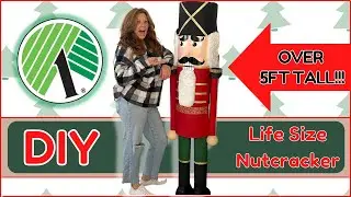 🎄Dollar Tree Christmas DIY *LIFE SIZE* Nutcracker!