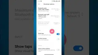 Enable Touch Pointer / Show Taps in Android 