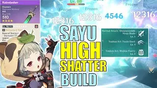 Sayu FULL Elemental Mastery HIGH SHATTER Build | Genshin Impact 2.0