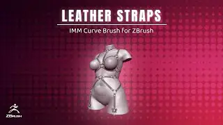 Leather Straps - Leather Harness Builder IMM Brush for ZBrush 2022