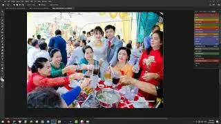 CHỈNH MÀU HÌNH TIỆC ĐẸP BẰNG ACTION